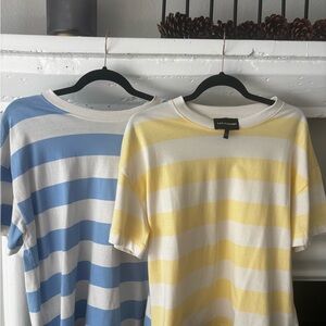 Striped Blue and Yellow T-Shirts